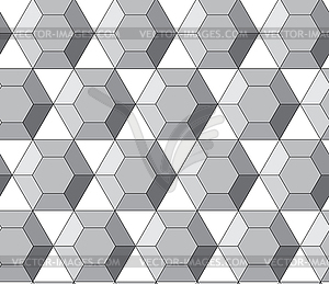 Simple geometric pattern - hexagonal diamonds - vector clip art