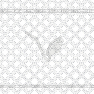Simple geometric seamless interwoven rings pattern - vector clipart