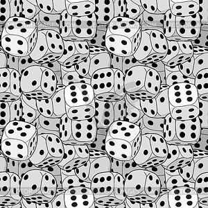 Dices pattern - royalty-free vector clipart