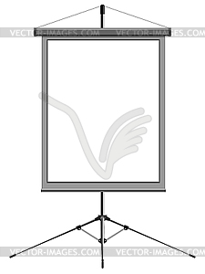 Blank presentation stand - vector image