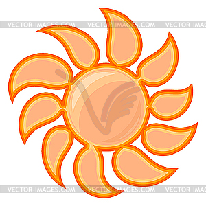 Sun sign - vector clipart