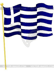 National flag of Greece - vector clip art