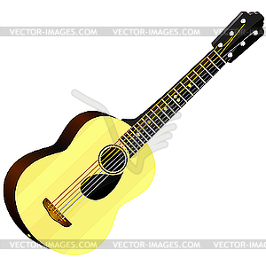 An acoustic guitar - royalty-free vector image