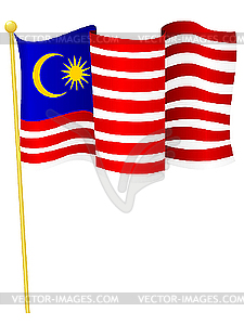 Flag of Malaysia - vector clipart