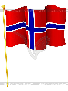 Flag of Norway - vector EPS clipart