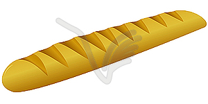 French bread. - vector clipart