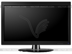 Плазменный телевизор - рисунок в векторном формате