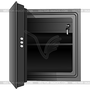 Open the safe. - vector clipart