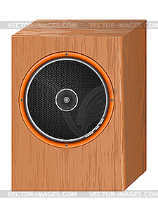 Music speaker. - vector image