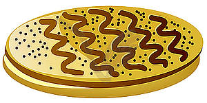 Печенье с маком - изображение векторного клипарта