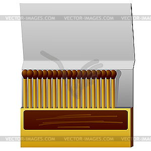 Box of matches. - vector image
