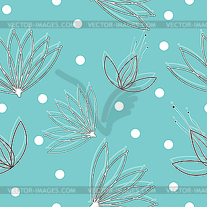 Seamless texture with flowers - stock vector clipart