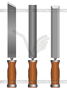 Set of chisels - vector image