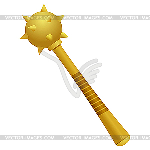 Golden Cossack maces - vector clipart