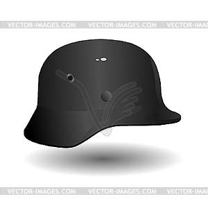 German military helmet - vector image