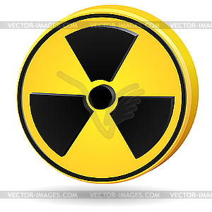 Radiation sign - vector clipart