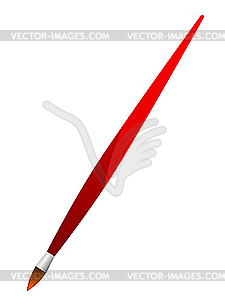 Red Brush - vector image