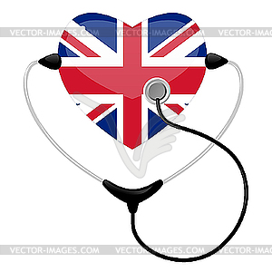 Medicine United Kingdom - stock vector clipart
