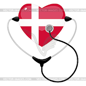 Medicine Denmark - vector image