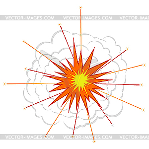 Взрыв - векторное изображение клипарта