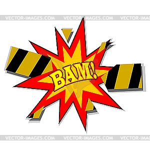 The explosion - vector image