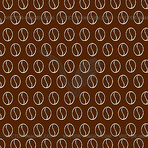 Texture with coffee beans - vector clipart