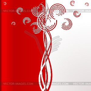 Abstract background with round elements - vector clipart