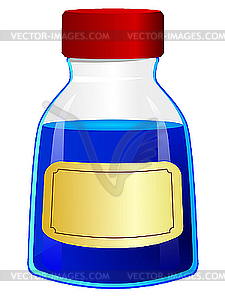 Bottle of ink - vector clipart