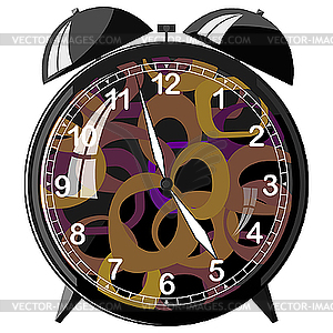 Retro alarm clock - vector clipart