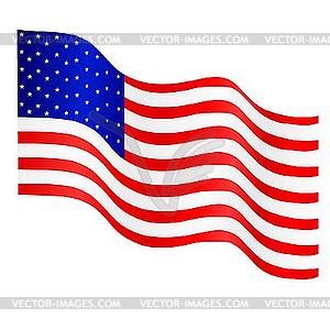 National flag of the USA - vector clipart / vector image