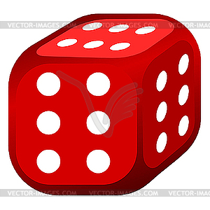 Abstract dice - color vector clipart