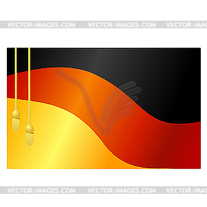 The flag of Germany and - vector image