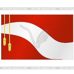 The flag of Austria and - vector clip art