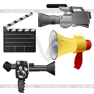 Cinema set - vector clip art