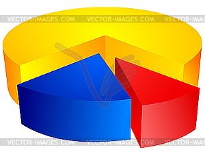 Colored diagram 3 - vector clipart