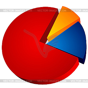 Colored diagram 4 - vector clipart