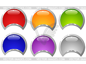 Original glossy buttons for web design.  - vector image