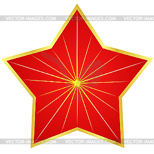 Red star - vector clipart