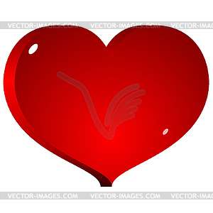 Red heart - vector clip art