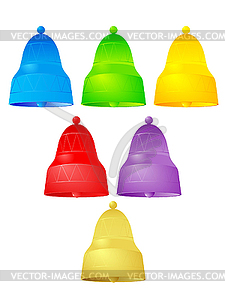 Color handbells - vector clipart