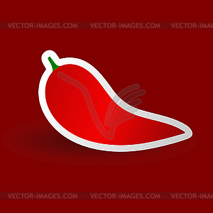 Red pepper - vector image