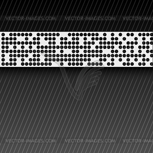 Abstract perforated paper tape - royalty-free vector clipart