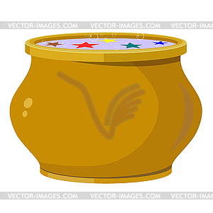 Magic pot. - vector clip art