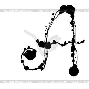 Abc - white & black vector clipart