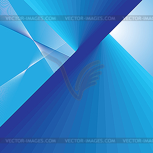 Abstract blue lines background - vector clipart