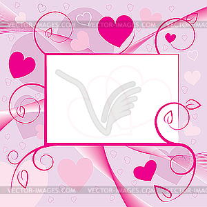 Valentine greeting card - vector clipart