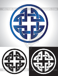Quaternary Celtic Knot - royalty-free vector image