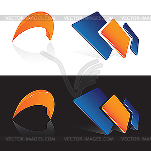 Design elements and black - vector clip art