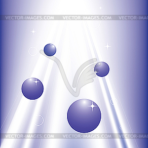 Abstract shining sparkling light and rounds - vector clipart