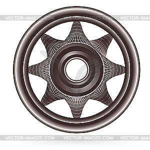 Abstract wheel - vector image